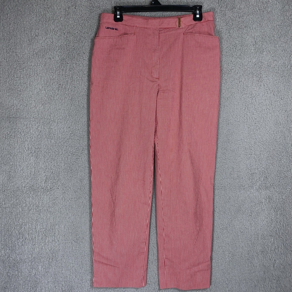 Lauren Jean Co Ralph Lauren Pants Trousers Womens 10 Windowpane Check Cropped